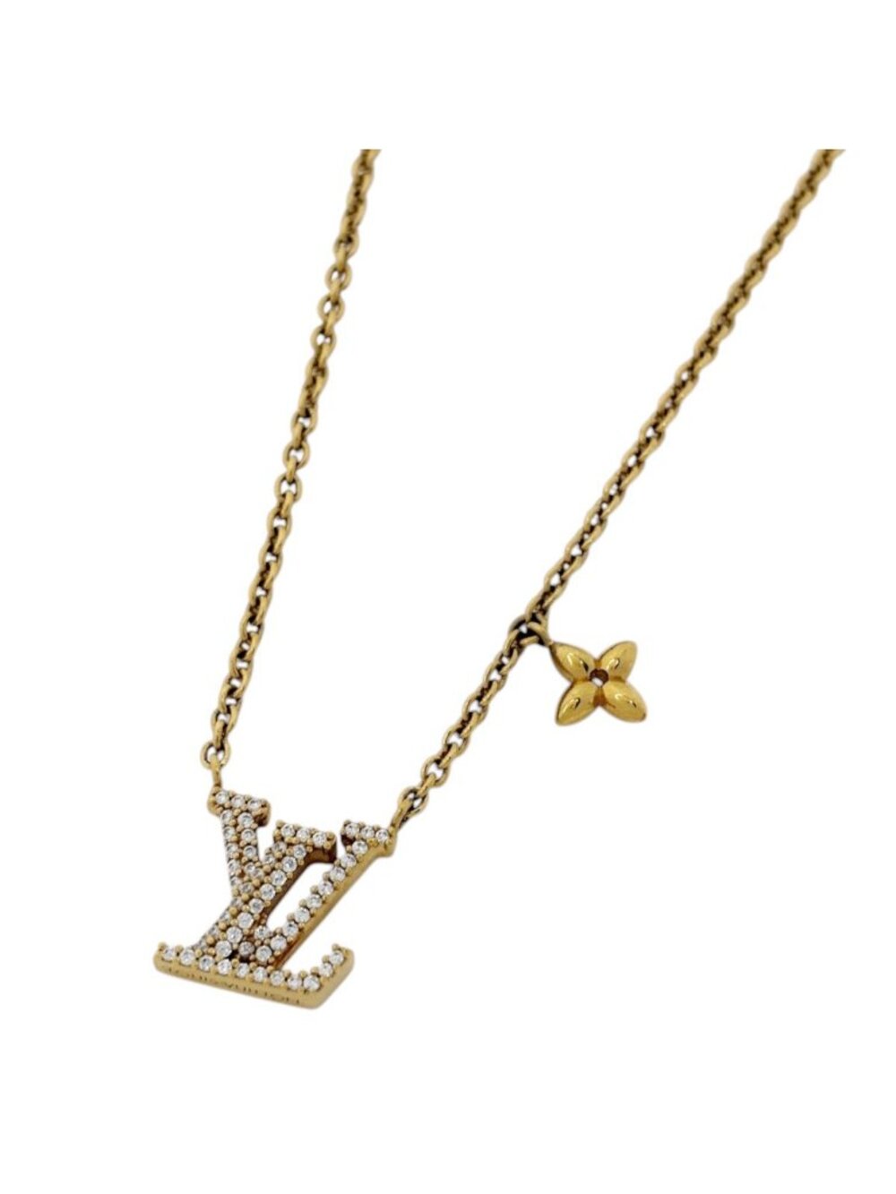 Louis Vuitton Necklace LV Iconic Rhinestone Gold
